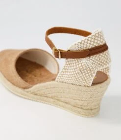 Taloria Champagne Recycled Canvas Wedges -Lynx Shoes Shop DF12655N74C2 6