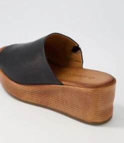 Charge2 Black Leather Slides 11 Charge2 Black Leather Slides -Lynx Shoes Shop DF12657BMHLE 6