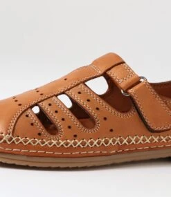 Boya Tan Leather Flat Shoes -Lynx Shoes Shop DF12663TANLE 6