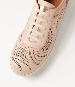 Cavil Blush Multi Lace Up Flats -Lynx Shoes Shop DF12669P00HG 5