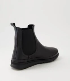 Eliah Black Leather Chelsea Boots -Lynx Shoes Shop DF12670BLALE 4