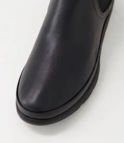 Eliah Black Leather Chelsea Boots -Lynx Shoes Shop DF12670BLALE 5