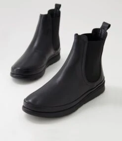 Eliah Black Leather Chelsea Boots -Lynx Shoes Shop DF12670BLALE 6