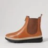 Eliah Tan Nude Leather Chelsea Boots -Lynx Shoes Shop DF12670T84LE 2