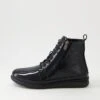 Erika Black Patent Leather Ankle Boots -Lynx Shoes Shop DF12673BLAPL 2