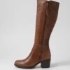 Fionah Donkey Leather Knee High Boots -Lynx Shoes Shop DF12678E27LE 2