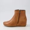Fleur Tan Leather Ankle Boots -Lynx Shoes Shop DF12683TANLE 2