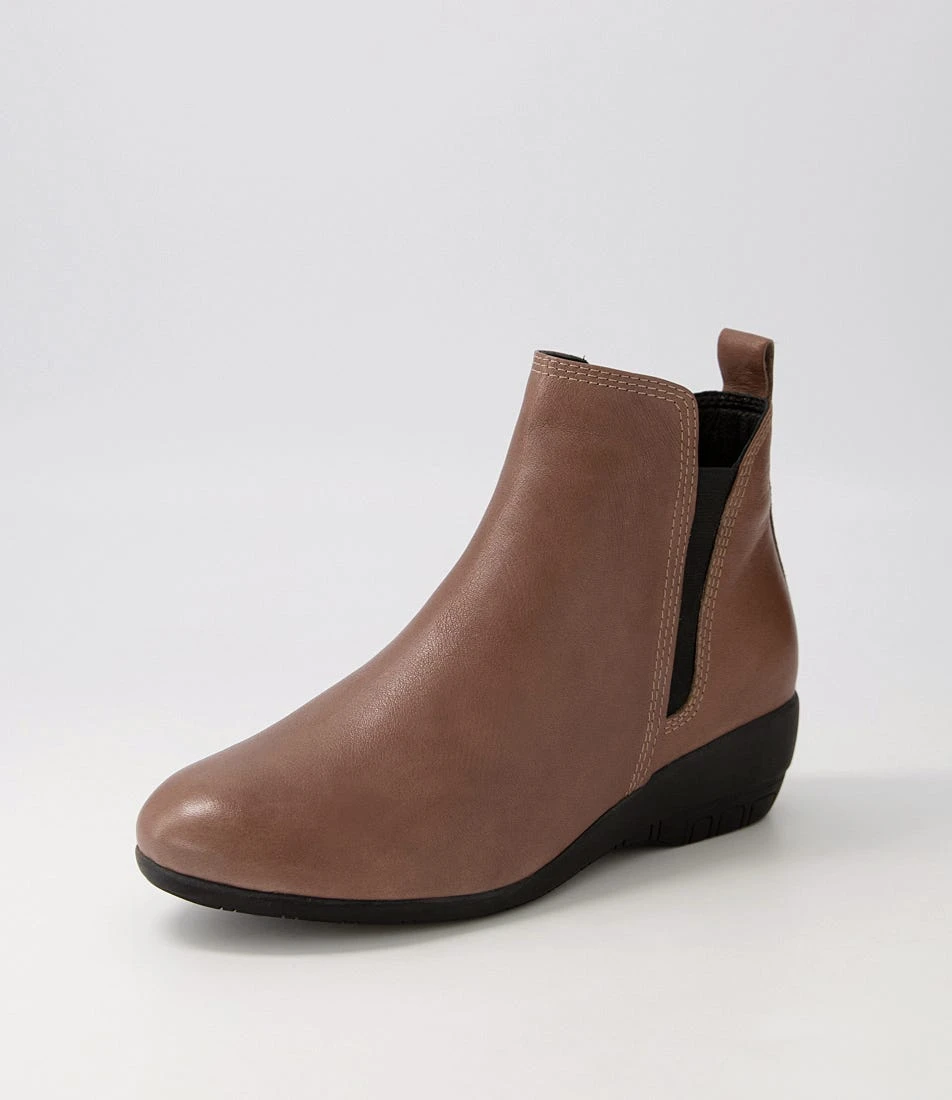 Gista Dark Taupe Leather Chelsea Boots 4 Gista Dark Taupe Leather Chelsea Boots - Image 2