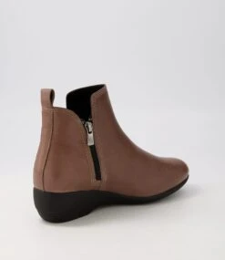 Gista Dark Taupe Leather Chelsea Boots 9 Gista Dark Taupe Leather Chelsea Boots -Lynx Shoes Shop DF12686NJGLE 4