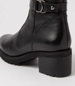 Haylee Black Leather Knee High Boots 11 Haylee Black Leather Knee High Boots -Lynx Shoes Shop DF12691BLALE 6