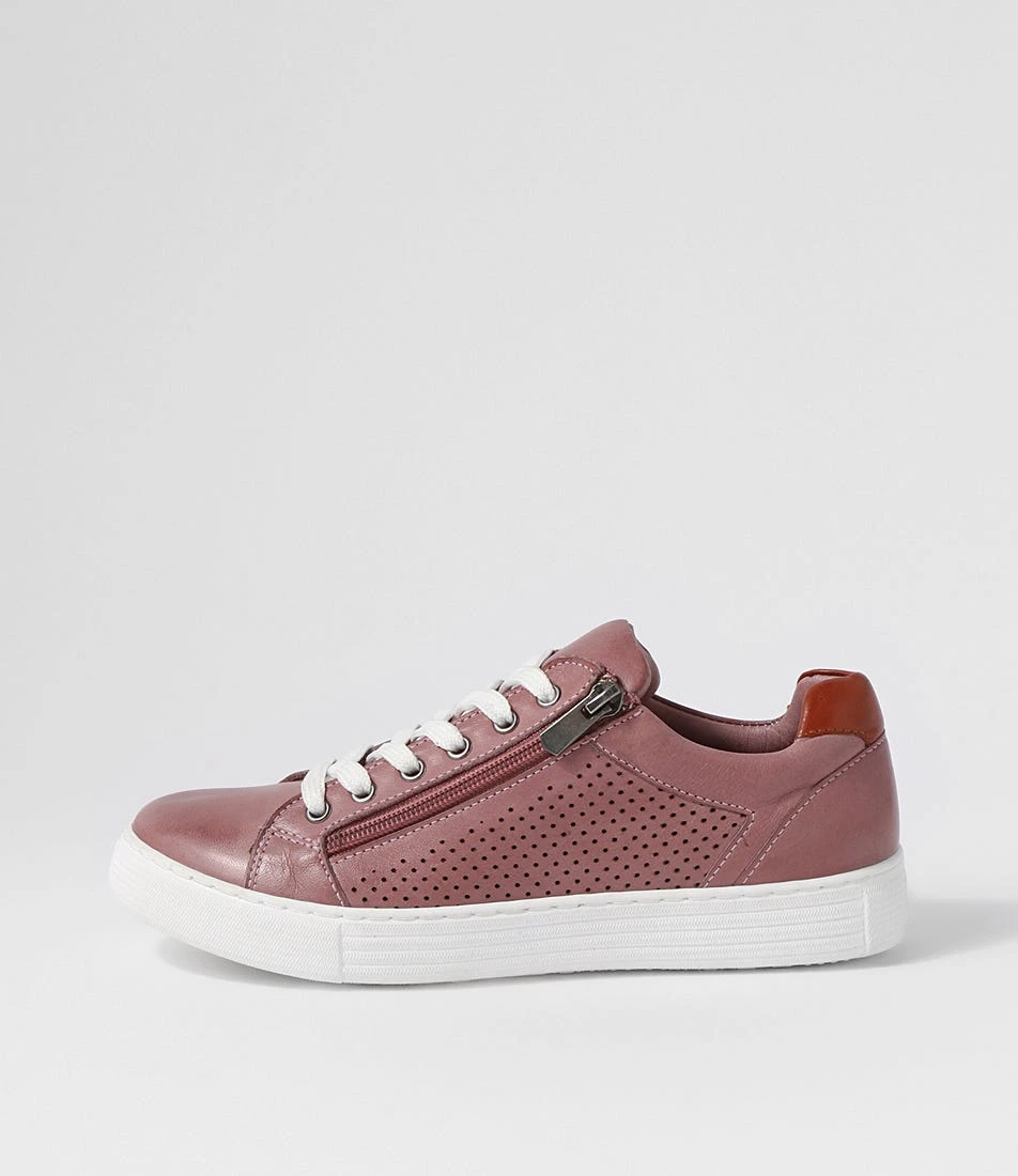 Princess Mauve Tan Leather Sneakers 3 Princess Mauve Tan Leather Sneakers