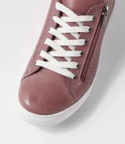 Princess Mauve Tan Leather Sneakers 10 Princess Mauve Tan Leather Sneakers -Lynx Shoes Shop DF12705IGWLE 5