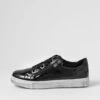 Prince Black Distressed Sole Patent Leather Sneakers -Lynx Shoes Shop DF12708B75PL 2