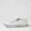Prince White Distressed Sole Leather Sneakers 2 Prince White Distressed Sole Leather Sneakers -Lynx Shoes Shop DF12708W1ILE 2