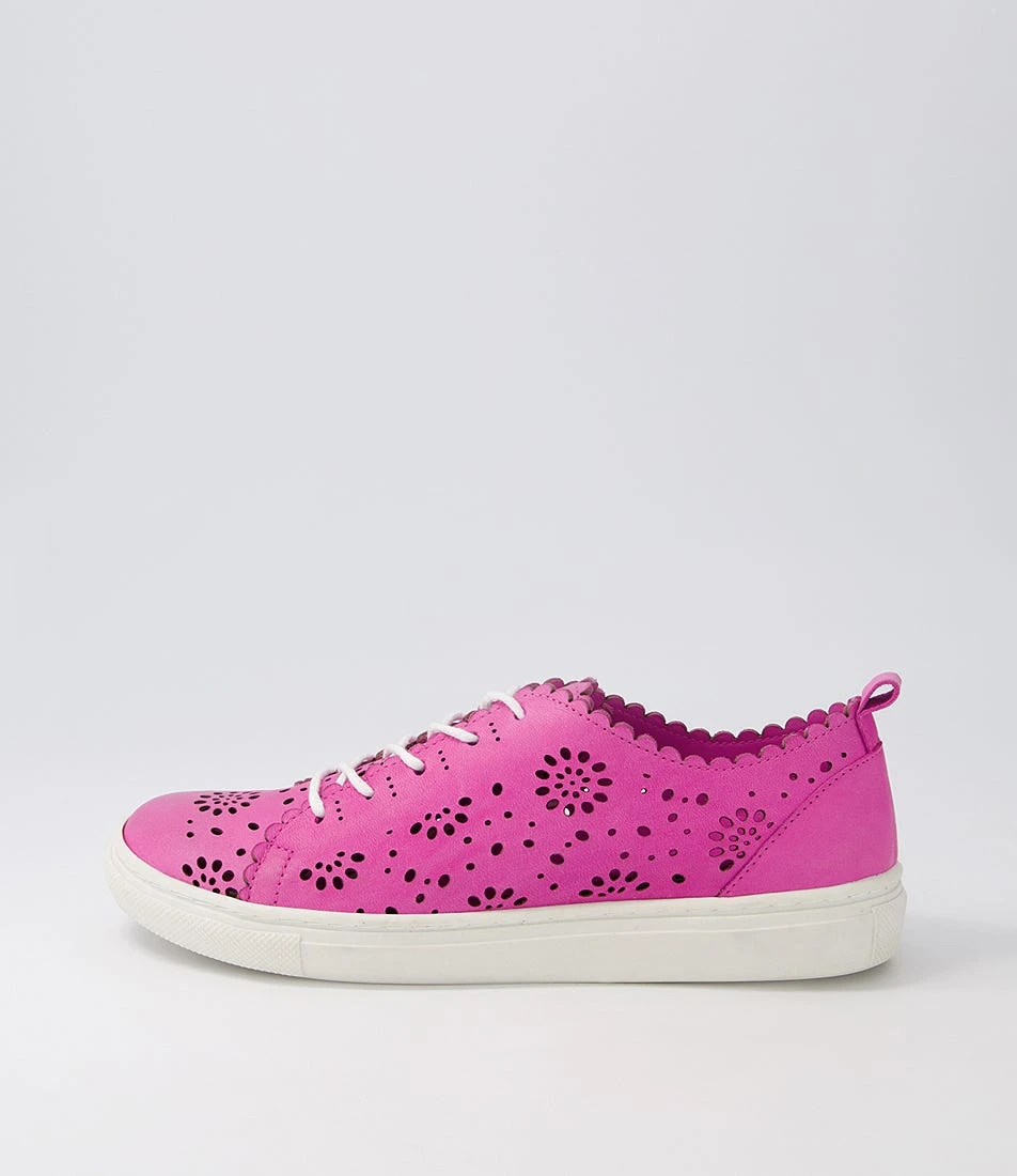 Sabrina Fuchsia Leather Sneakers 3 Sabrina Fuchsia Leather Sneakers