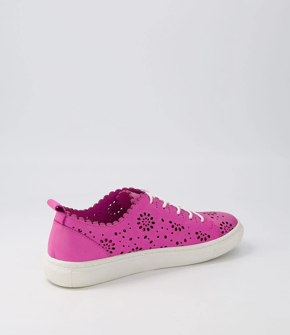 Sabrina Fuchsia Leather Sneakers 5 Sabrina Fuchsia Leather Sneakers - Image 3
