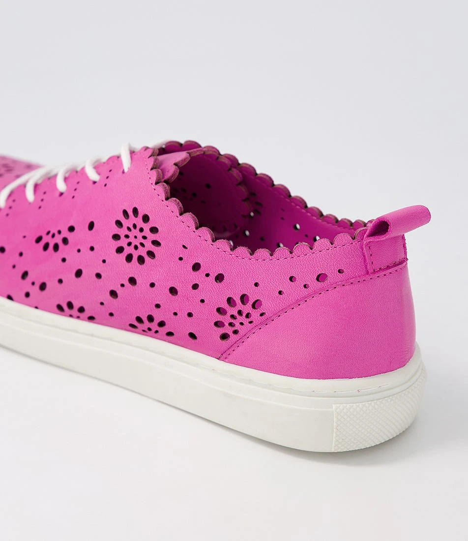 Sabrina Fuchsia Leather Sneakers 7 Sabrina Fuchsia Leather Sneakers - Image 5