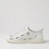 Sabrina White Leather Sneakers -Lynx Shoes Shop DF12719WHILE 2