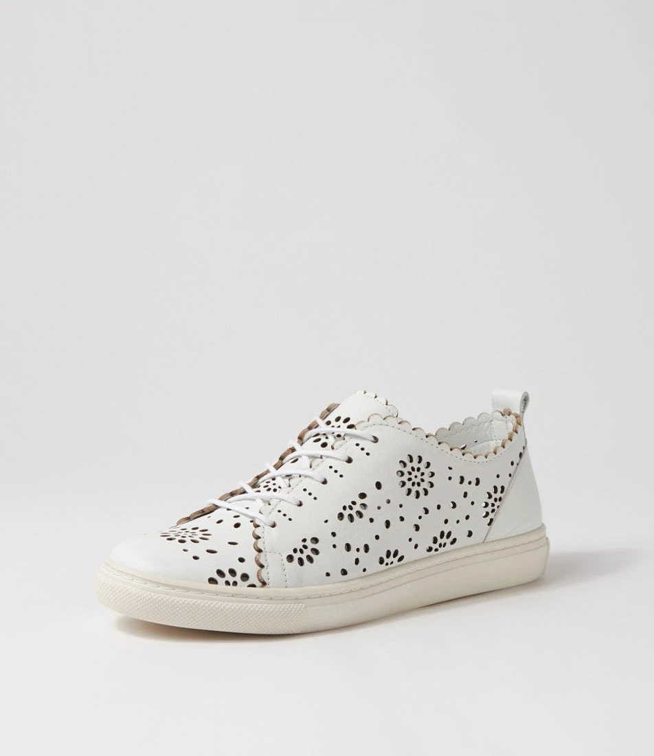 Sabrina White Leather Sneakers 4 Sabrina White Leather Sneakers - Image 2