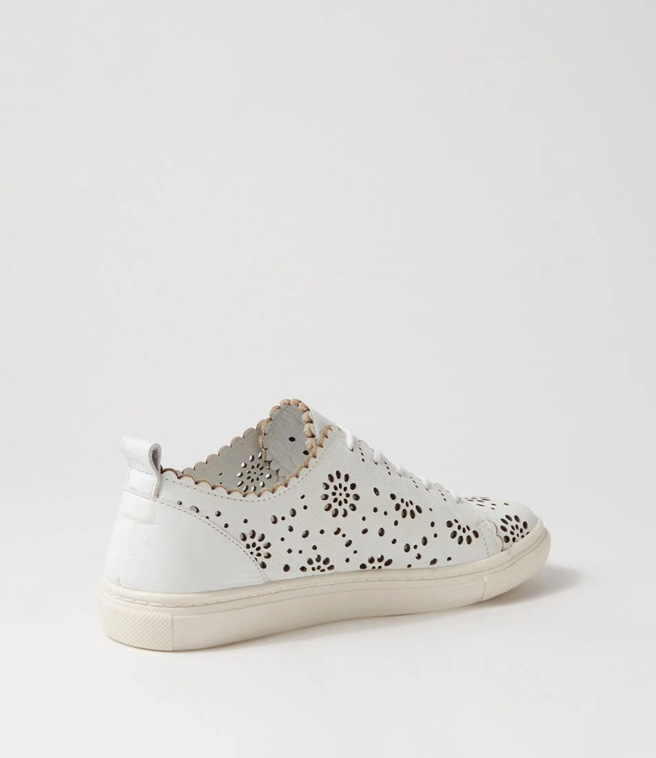 Sabrina White Leather Sneakers 5 Sabrina White Leather Sneakers - Image 3