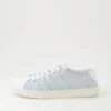 Sammie White Pale Blue Leather Sneakers -Lynx Shoes Shop DF12720WTELE 2