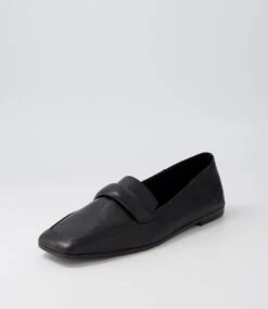 Tosoon Black Leather Loafers -Lynx Shoes Shop DF12725BLALE 3