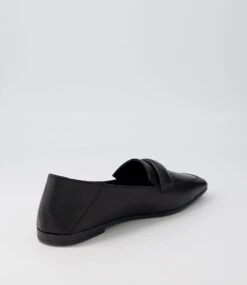 Tosoon Black Leather Loafers -Lynx Shoes Shop DF12725BLALE 4