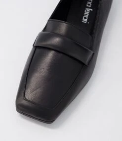 Tosoon Black Leather Loafers -Lynx Shoes Shop DF12725BLALE 5