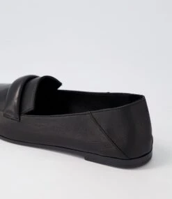 Tosoon Black Leather Loafers -Lynx Shoes Shop DF12725BLALE 6