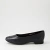 Tannah Black Leather Flat Shoes 2 Tannah Black Leather Flat Shoes -Lynx Shoes Shop DF12740BLALE 2