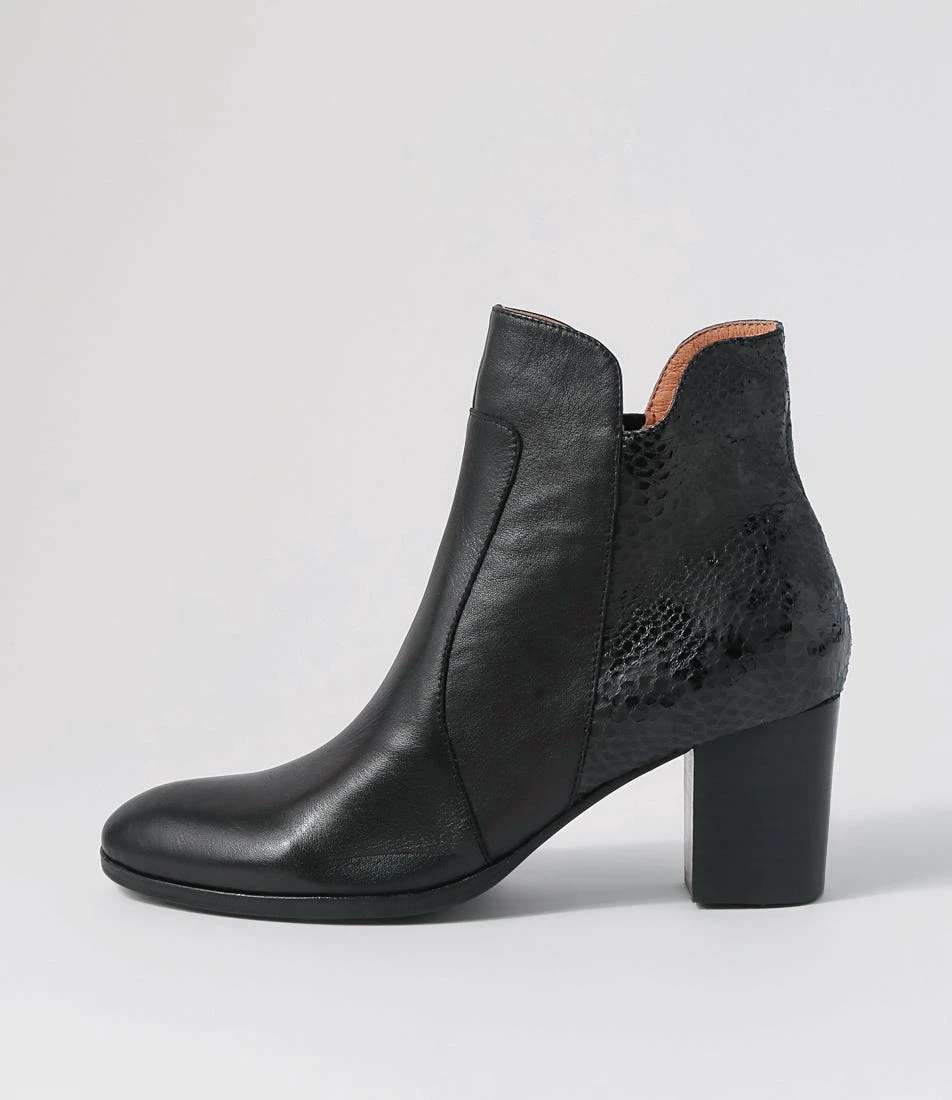 Dannii Black Multi Ankle Boots 3 Dannii Black Multi Ankle Boots