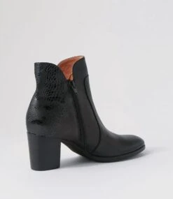 Dannii Black Multi Ankle Boots 9 Dannii Black Multi Ankle Boots -Lynx Shoes Shop DF12747BLAHG 4