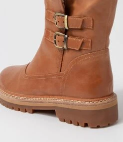 Mention Dark Tan Leather Ankle Boots 11 Mention Dark Tan Leather Ankle Boots -Lynx Shoes Shop DF12751EUHLE 6