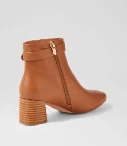 Cadeo Dark Tan Leather Ankle Boots -Lynx Shoes Shop DF12758TGHLE 4
