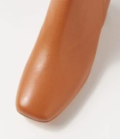 Cadeo Dark Tan Leather Ankle Boots -Lynx Shoes Shop DF12758TGHLE 5