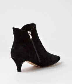 Cammi Black Suede Ankle Boots 9 Cammi Black Suede Ankle Boots -Lynx Shoes Shop DF12760BLASU 4