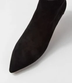 Cammi Black Suede Ankle Boots 10 Cammi Black Suede Ankle Boots -Lynx Shoes Shop DF12760BLASU 5