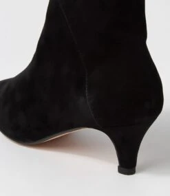 Cammi Black Suede Ankle Boots 11 Cammi Black Suede Ankle Boots -Lynx Shoes Shop DF12760BLASU 6