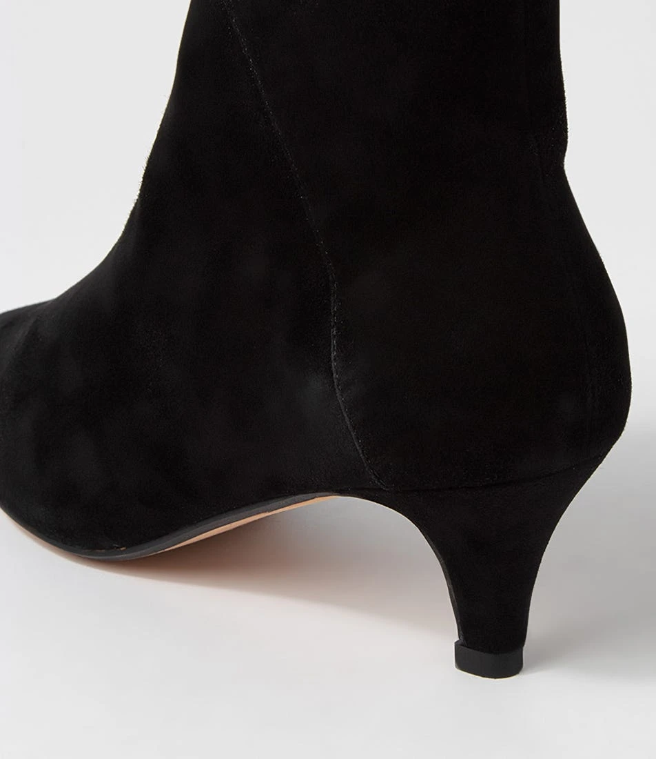 Cammi Black Suede Ankle Boots 7 Cammi Black Suede Ankle Boots - Image 5