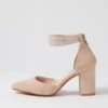 Spark Nude Suede Jewels Heels 2 Spark Nude Suede Jewels Heels -Lynx Shoes Shop DF12769NDUZB 2