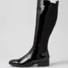 Bennet Black Patent Elastic Knee High Boots 1 Bennet Black Patent Elastic Knee High Boots -Lynx Shoes Shop DF12779BLAHK 2