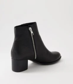 Bendigo Black Leather Ankle Boots -Lynx Shoes Shop DF12781B66LE 4
