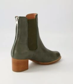 Blues Forest Natural Heel Leather Ankle Boots 9 Blues Forest Natural Heel Leather Ankle Boots -Lynx Shoes Shop DF12782HPVLE 4