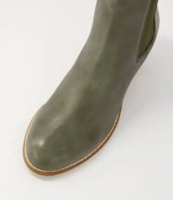 Blues Forest Natural Heel Leather Ankle Boots 10 Blues Forest Natural Heel Leather Ankle Boots -Lynx Shoes Shop DF12782HPVLE 5