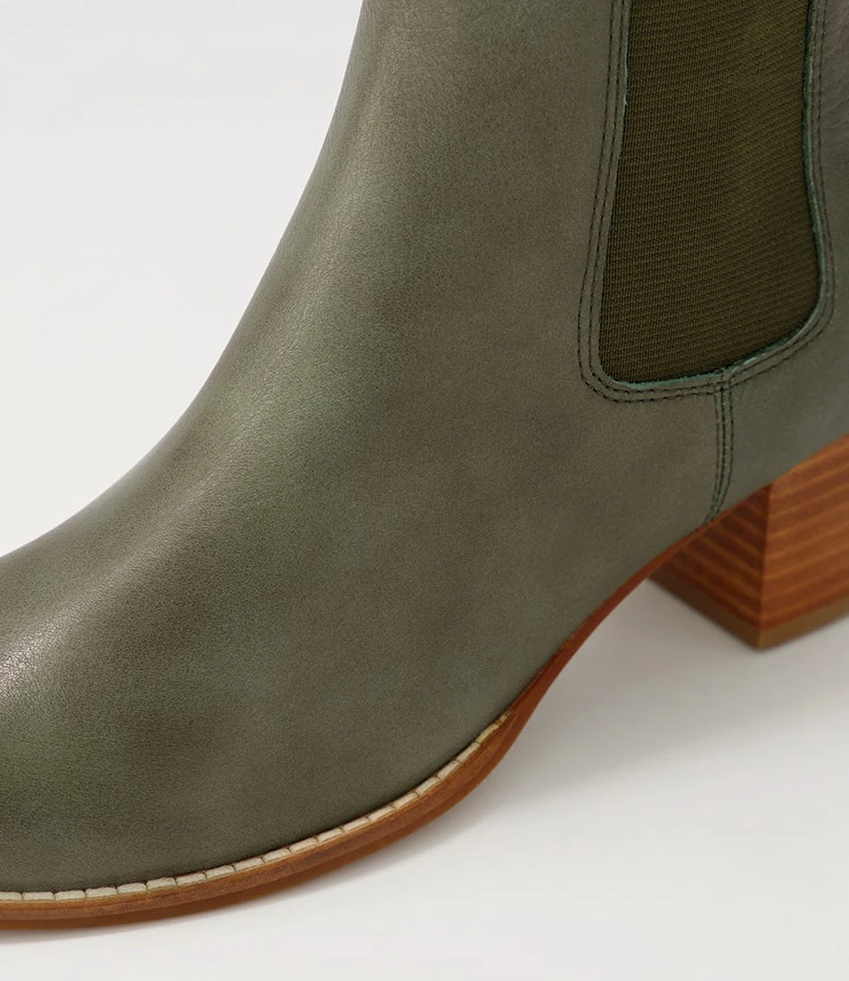 Blues Forest Natural Heel Leather Ankle Boots 7 Blues Forest Natural Heel Leather Ankle Boots - Image 5