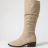 Gladlii Taupe Suede Knee High Boots -Lynx Shoes Shop DF12789NGVSU 2