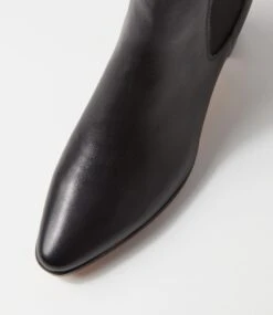 Larry Black Leather Ankle Boots -Lynx Shoes Shop DF12792B66LE 5