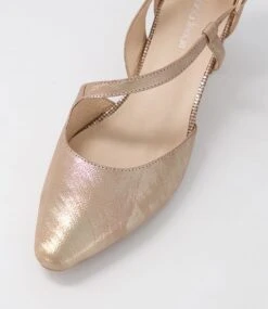Luis Champagne Mix Heels -Lynx Shoes Shop DF12794N74EX 5