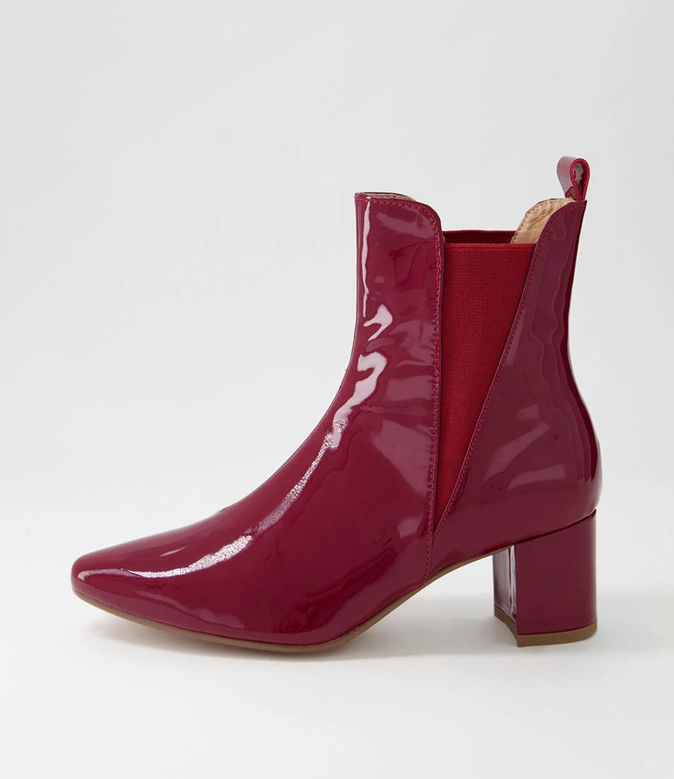 Larlot Cherry Patent Leather Ankle Boots 3 Larlot Cherry Patent Leather Ankle Boots