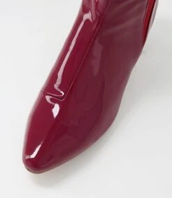 Larlot Cherry Patent Leather Ankle Boots 10 Larlot Cherry Patent Leather Ankle Boots -Lynx Shoes Shop DF12800R20PL 5